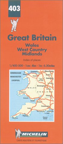Great Britain: Wales, West County, Midlands (Michelin Maps) Leisure, Home & Garden