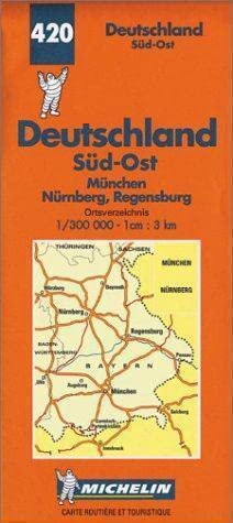 South-East Germany/Allemagne Sus-Est/Deutschland Sud-Ost (Michelin Map, 420, Band 420) Leisure, Home & Garden