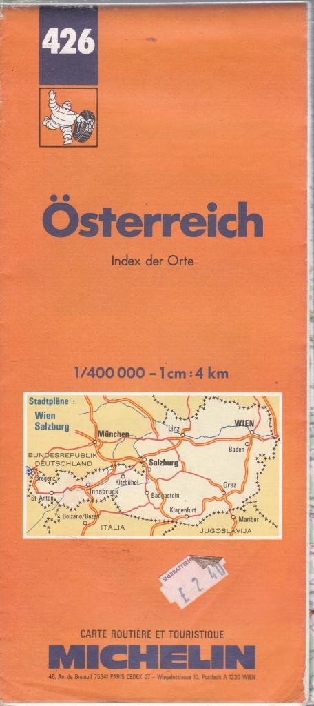 Austria (Michelin Main Road Maps, Band 426) Leisure, Home & Garden