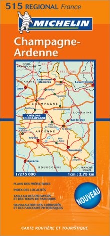 CHAMPAGNE ARDENNES 10515 CARTE MICHELIN KAART Leisure, Home & Garden