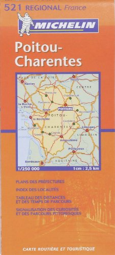 Carte routière : Poitou-Charentes Maps & Plans
