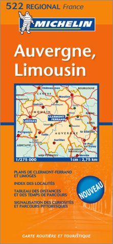 Carte routière : Auvergne - Limousin Maps & Plans