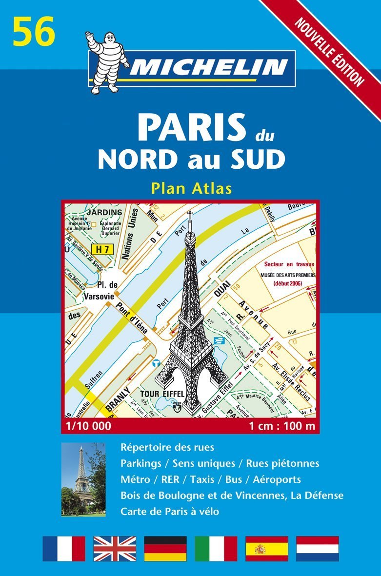 Paris du nord au sud /Paris von Nord nach Süd: 1:10000: Repertoire des rues, Parkings, Sens uniques, Rues pietonnes, Metro, RER, Taxis, Bus, Carte de ... (MICHELIN MAPS: PARIS ATLAS (MAP NO 11)) Leisure, Home & Garden