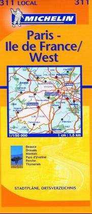 Michelin Local Paris-Ile de France/West 1 : 150 000 book