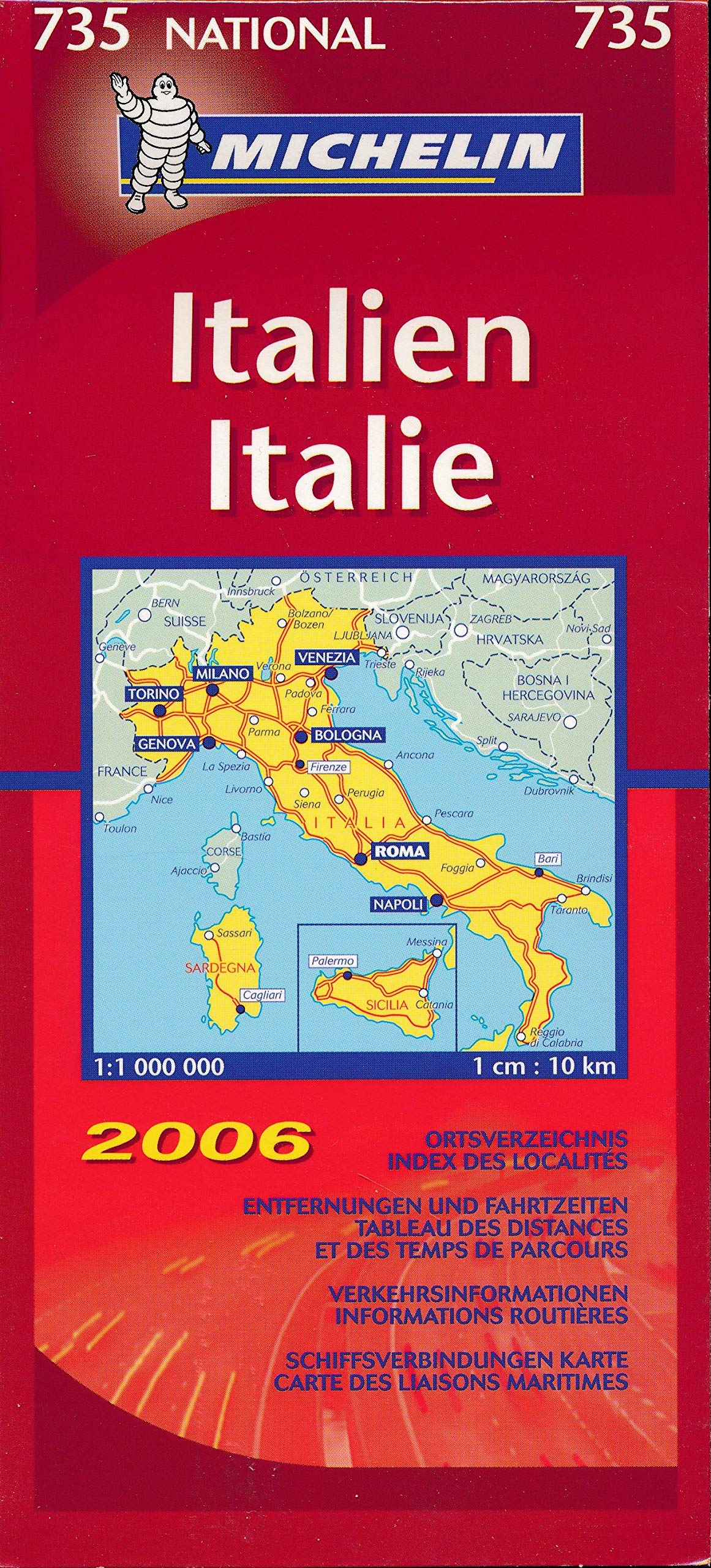 Michelin Karten, Bl.735 : Italien; Italie; Italia; Italy Maps & Plans