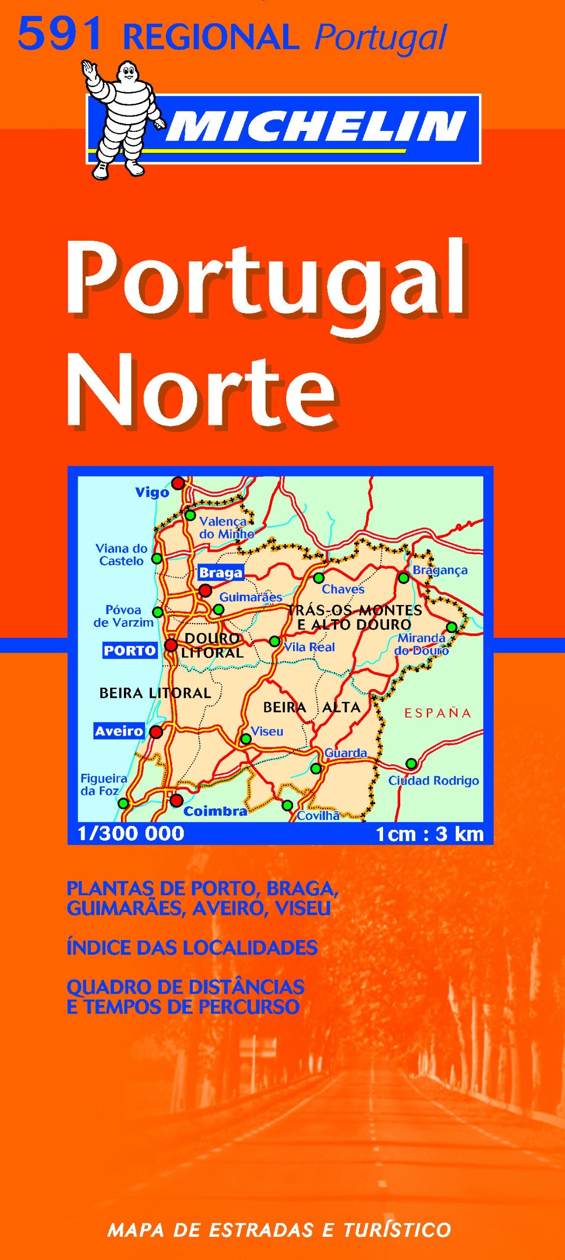Mapa Regional Portugal Norte (Michelin Regional Maps, Band 591) Leisure, Home & Garden