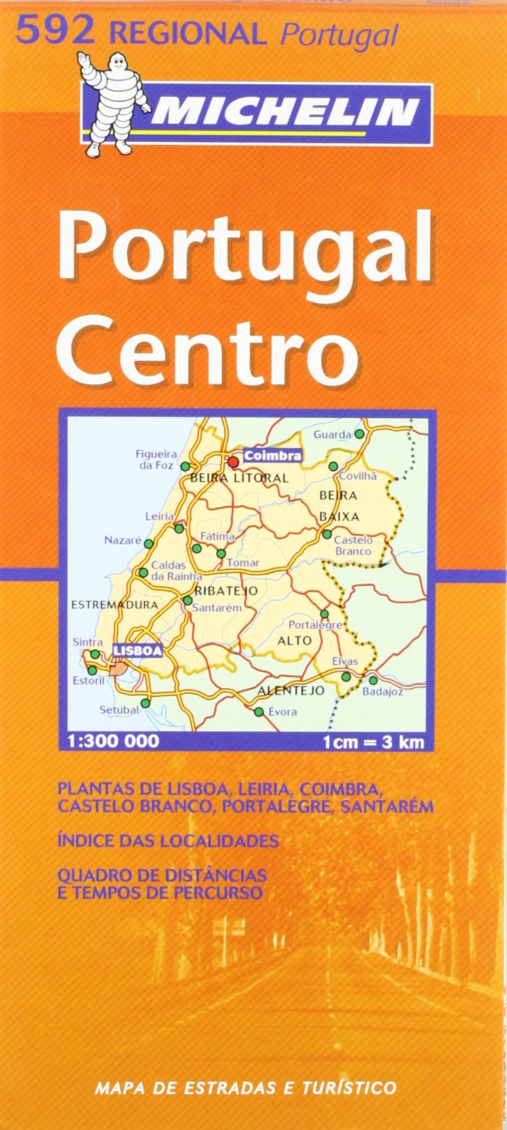 Mapa Regional Portugal Centro (Michelin Regional Maps, Band 592) Leisure, Home & Garden