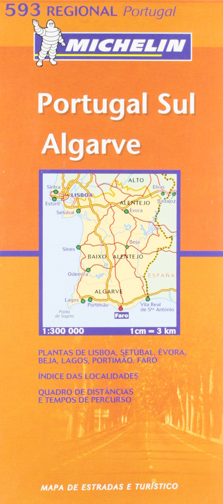 Mapa Regional Portugal Sul Algarve (Michelin Regional Maps, Band 593) Leisure, Home & Garden