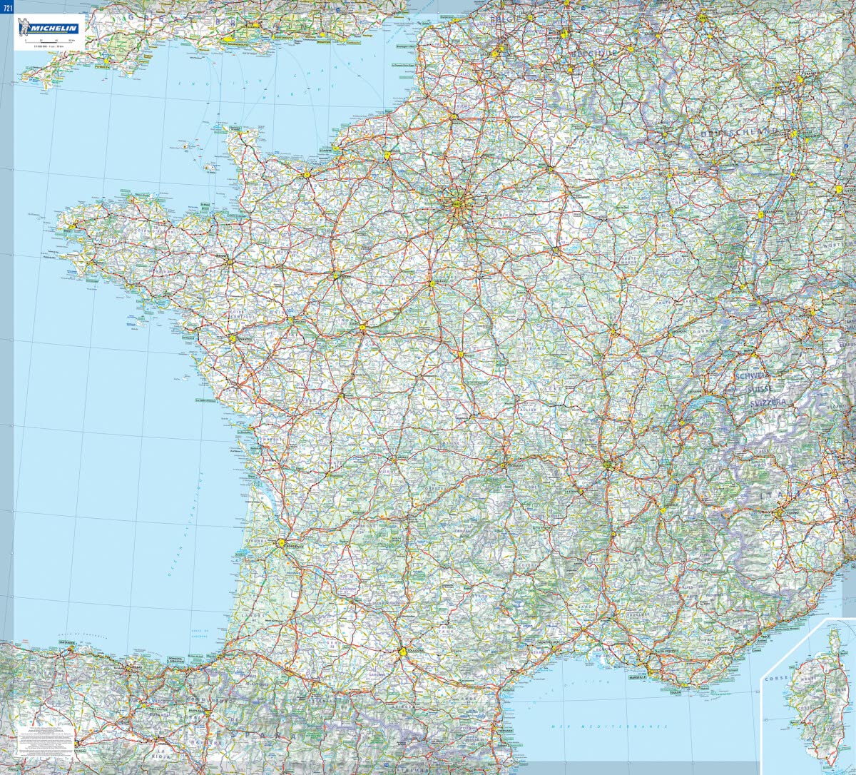 Carte Plastifie Roule France. book