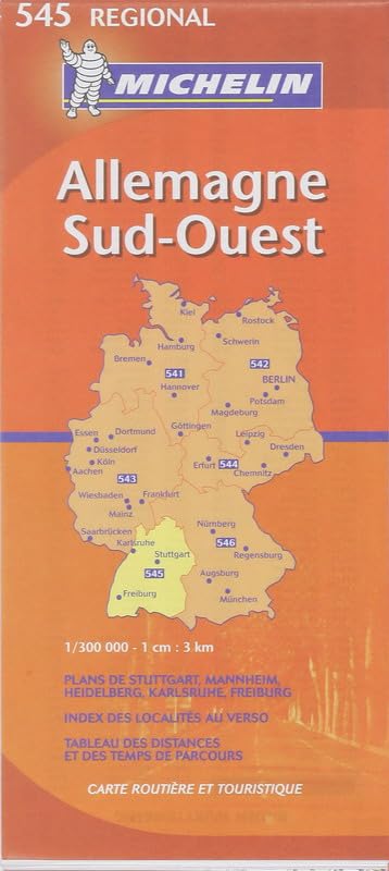 Michelin Germany Southwest: Baden-wurttemberg book