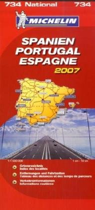 Product Image: Karte Spanien - Portugal 2007: 1:1000000