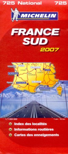 CARTE ROUTIERE 725 FRANCE SUD 2007 book