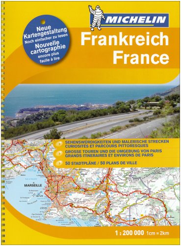 Frankreich Strassen- und Reiseatlas 1 : 200 000 (Michelin-Karten) Maps & Plans