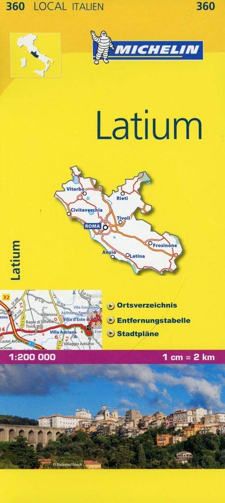 Michelin Latium: Straßen- und Tourismuskarte 1:200.000 (MICHELIN Localkarten) Leisure, Home & Garden