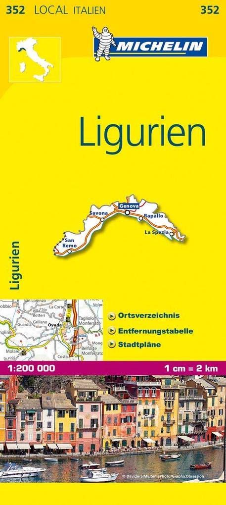 Michelin Localkarte Ligurien 1 : 200 000 Leisure, Home & Garden