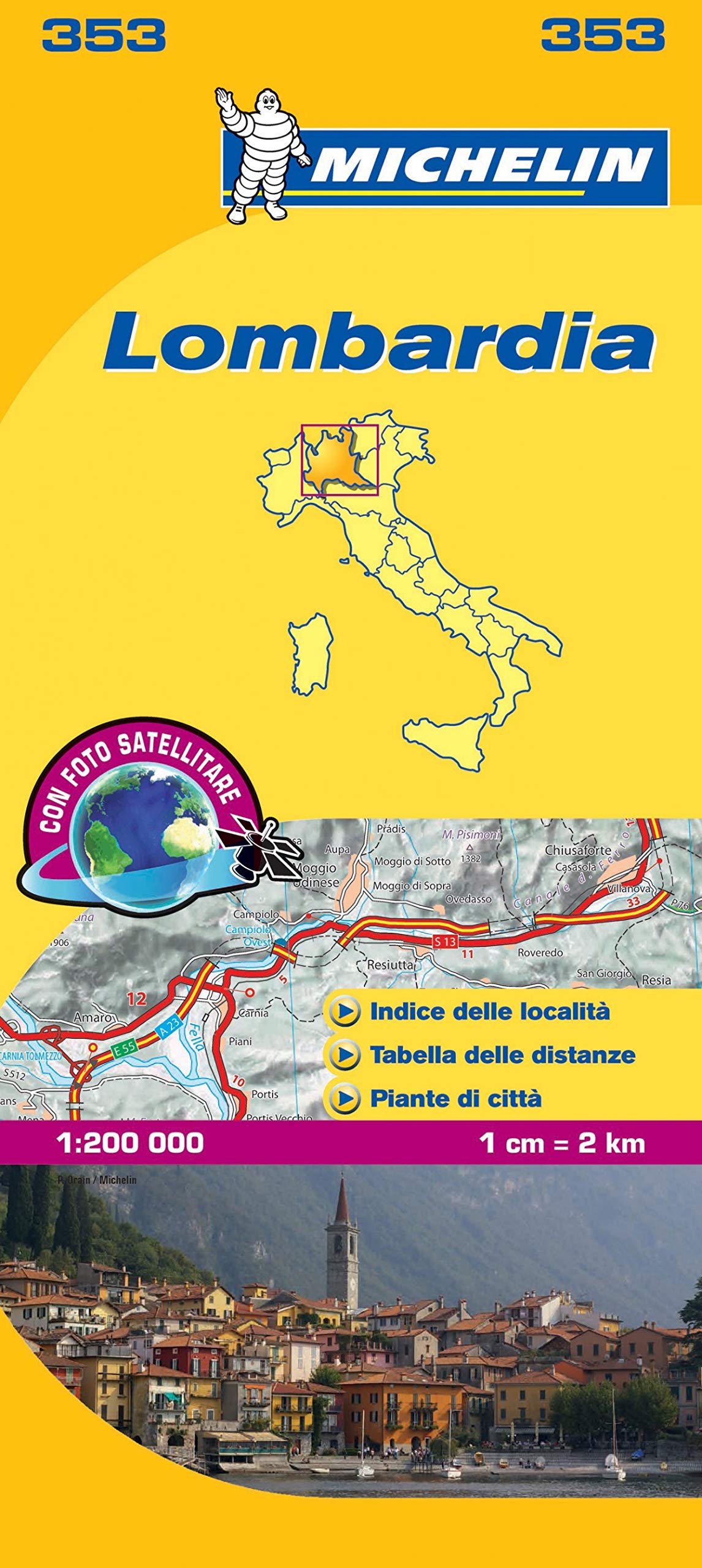 Lombardia - Michelin Local Map 353 book