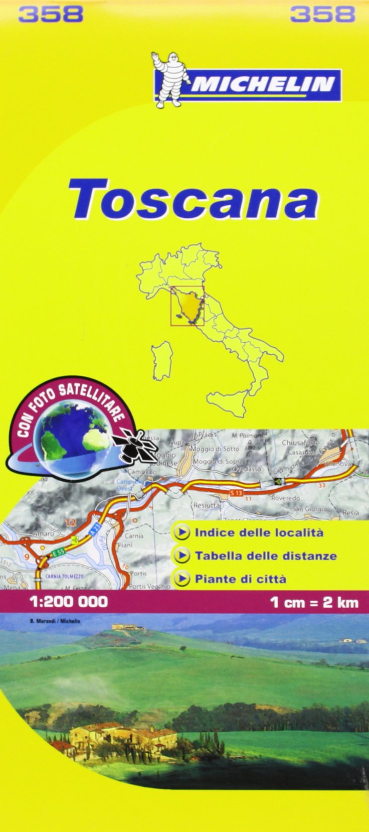 Toscana Michelin Local Map 358 (Michelin Regional Maps) book