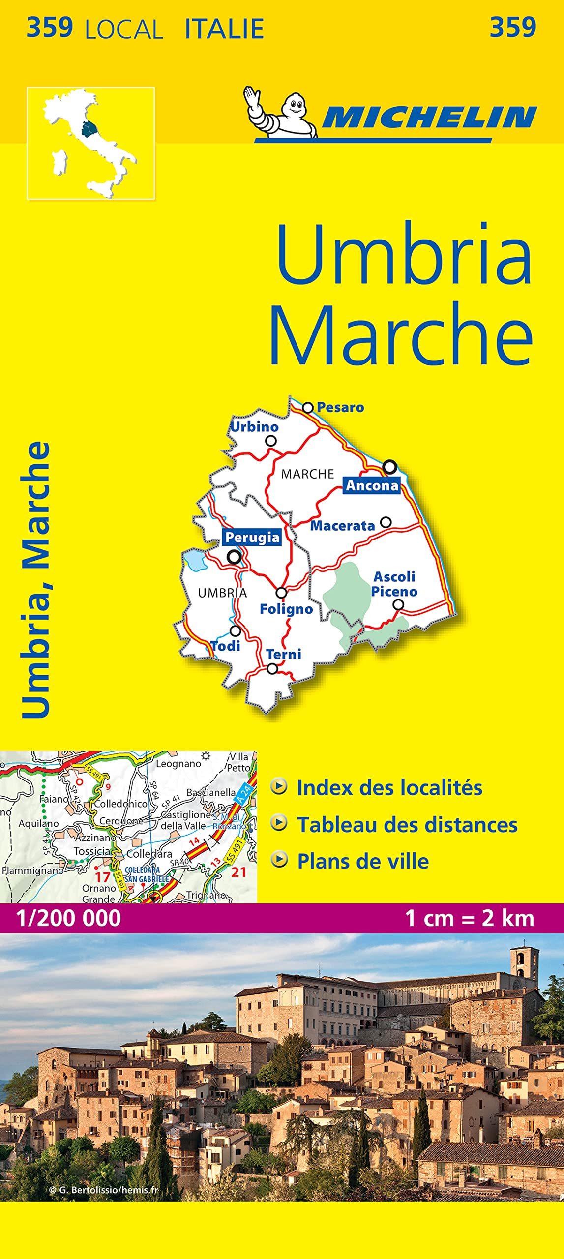 Umbria e Marche: 1:200000 (Michelin kaart - lokaal Italie (359), Band 359) Leisure, Home & Garden