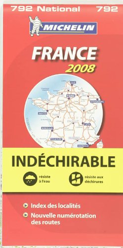 Frankreich, widerstandsfähig 2008 (MICHELIN Nationalkarten, Band 792) Leisure, Home & Garden