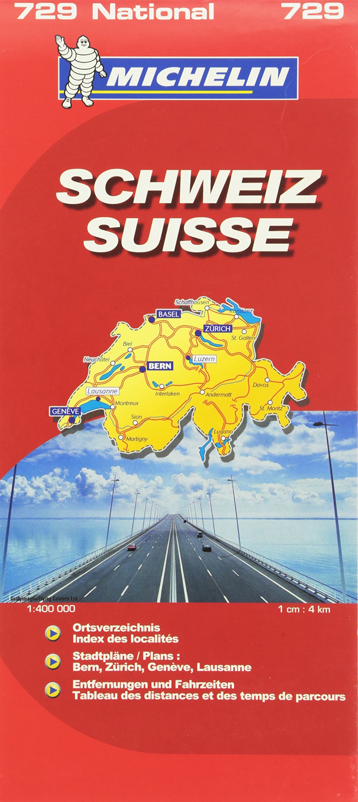 Product Image: Schweiz (MICHELIN Nationalkarten, Band 729)