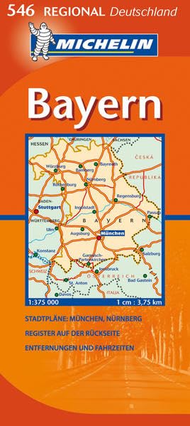 Product Image: Bayern (MICHELIN Regionalkarten, Band 546)