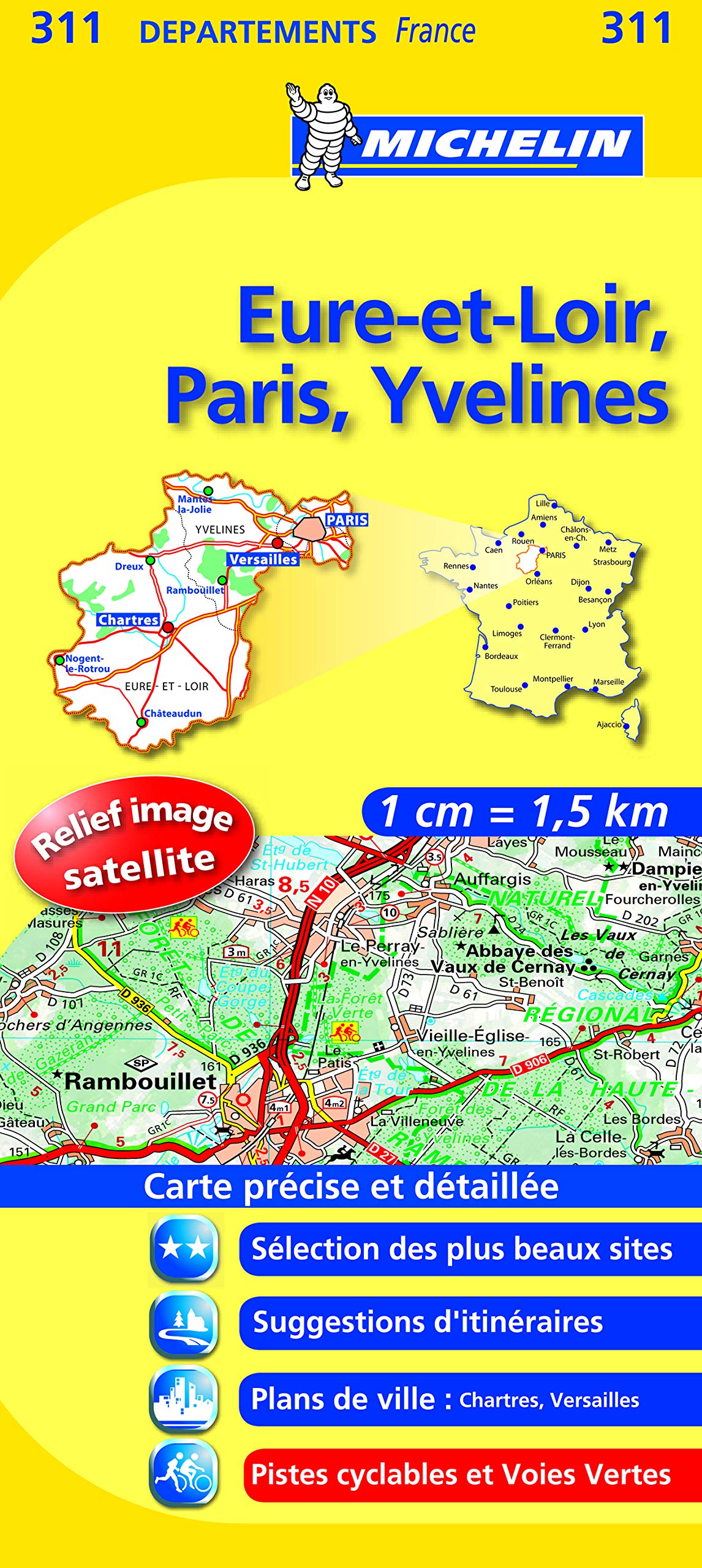 EURE - ET - LOIR / PARIS 11311 CARTE ' LOCAL ' ( France ) MICHELIN KAART (KAARTEN/CARTES MICHELIN) Leisure, Home & Garden