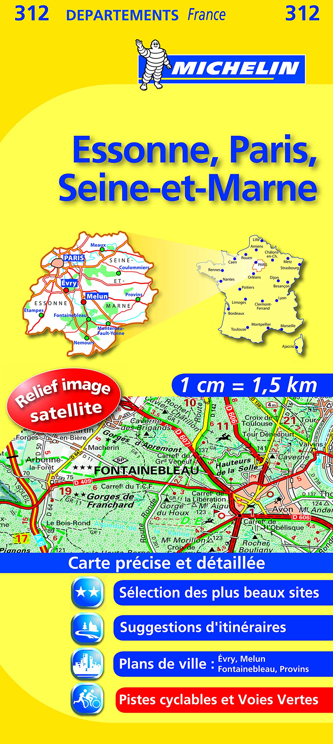 Carte DPARTEMENTS Essonne, Paris, Seine-et-Marne book