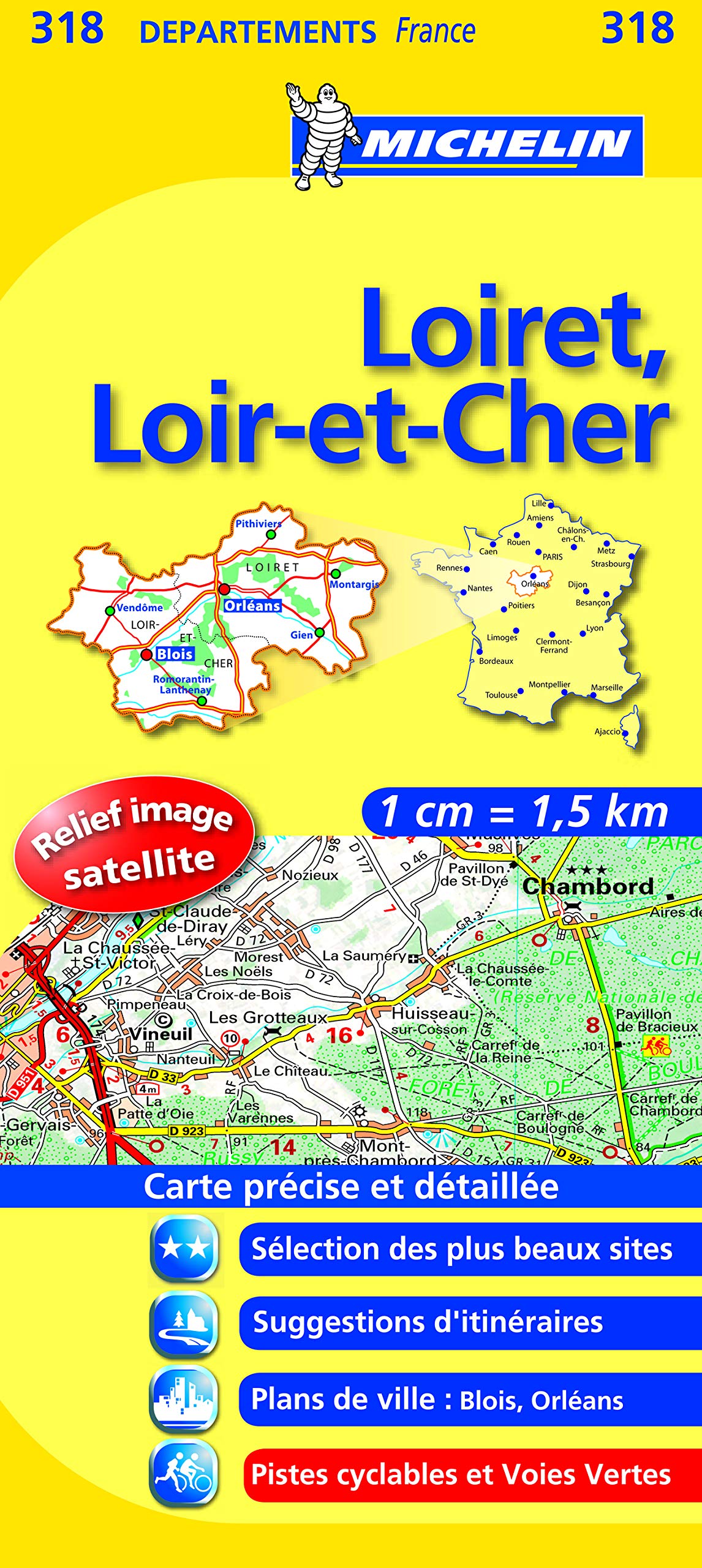 LOIRET / LOIR-ET-CHER 11318 CARTE ' LOCAL ' ( France ) MICHELIN KAART (KAARTEN/CARTES MICHELIN) Leisure, Home & Garden