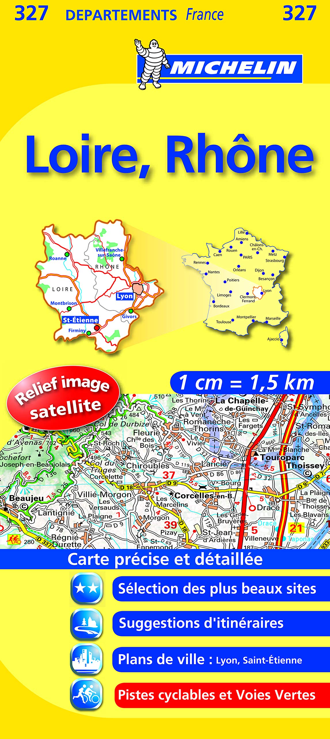 Carte DPARTEMENTS Loire, Rhne book
