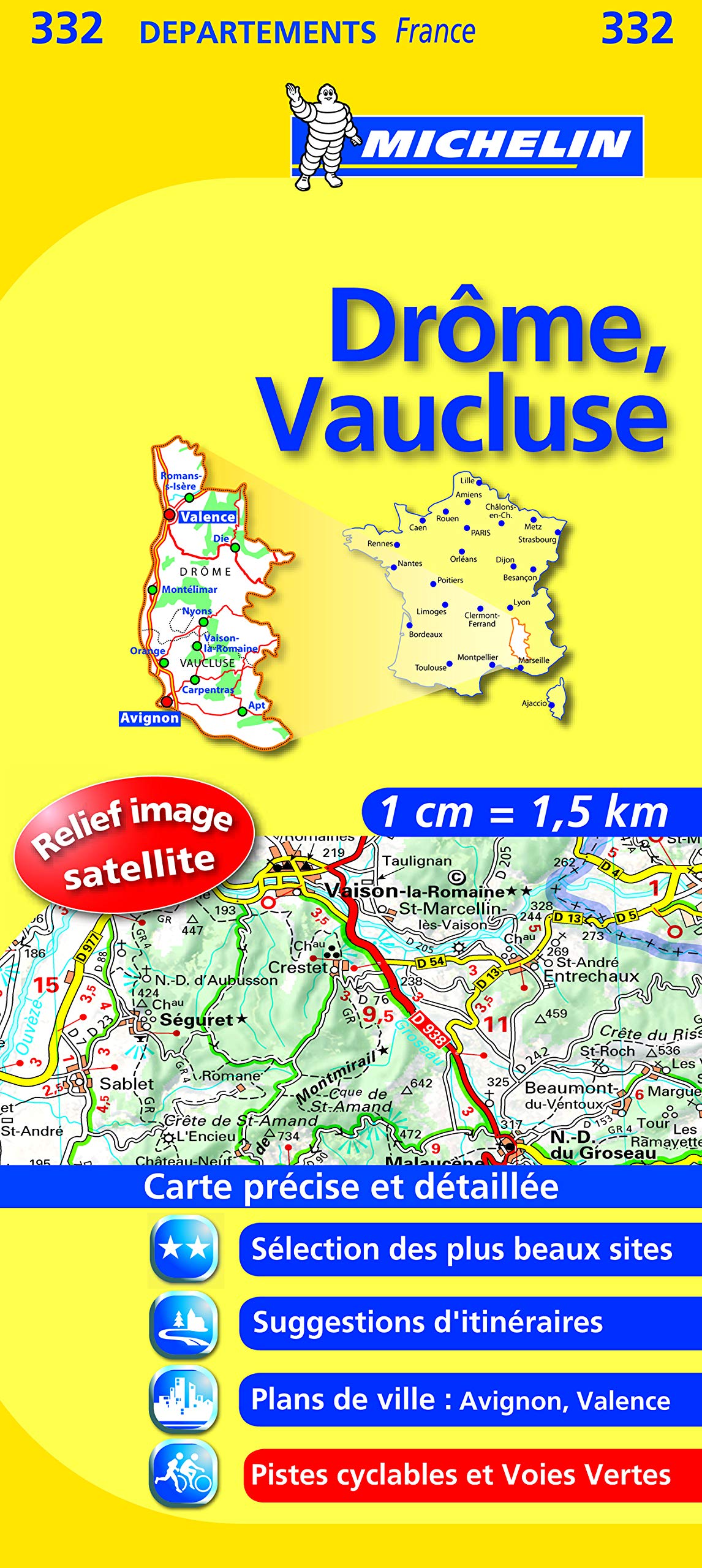 DROME / VAUCLUSE 11332 CARTE ' LOCAL ' ( France ) MICHELIN KAART (KAARTEN/CARTES MICHELIN) Leisure, Home & Garden