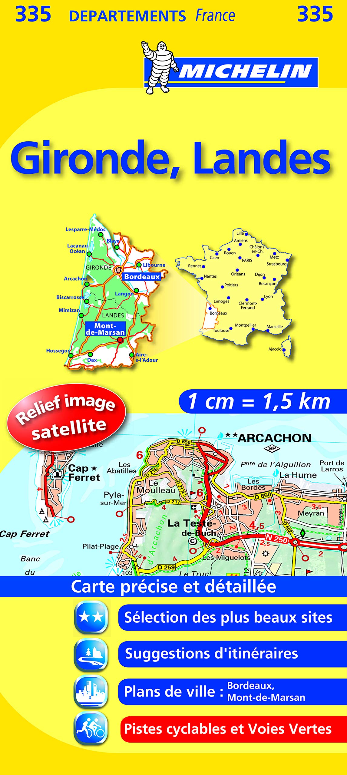 Carte DPARTEMENTS Gironde, Landes book