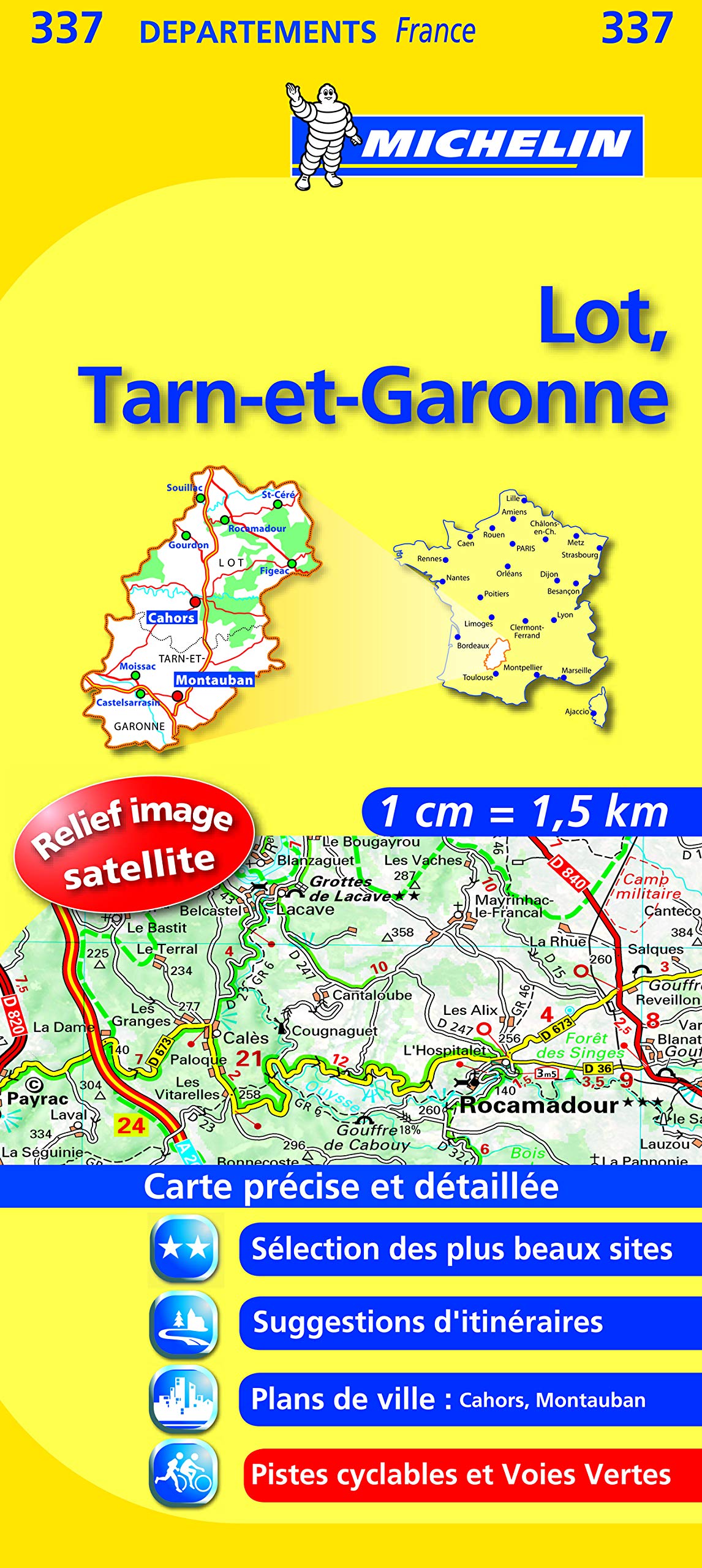 LOT / TARN - ET - GARONNE 11337 CARTE ' LOCAL ' ( France ) MICHELIN KAART (KAARTEN/CARTES MICHELIN) Leisure, Home & Garden