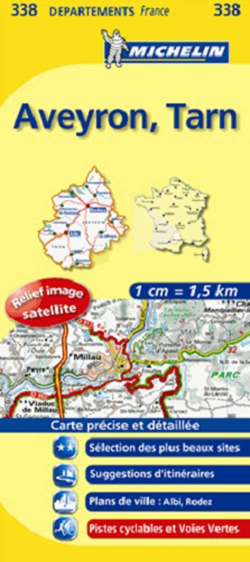 AVEYRON / TARN 11338 CARTE ' LOCAL ' ( France ) MICHELIN KAART (KAARTEN/CARTES MICHELIN) Leisure, Home & Garden