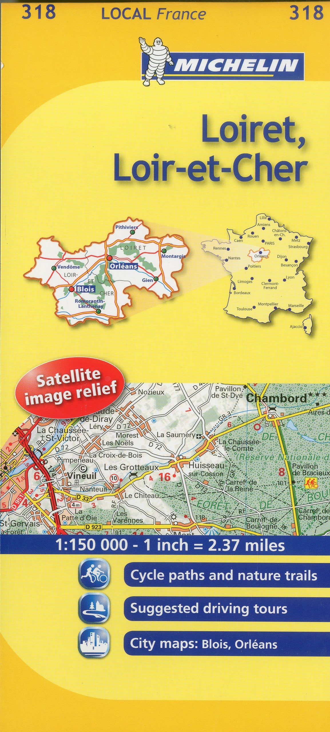 Michelin Local France: Loiret, Loir-et-Cher book