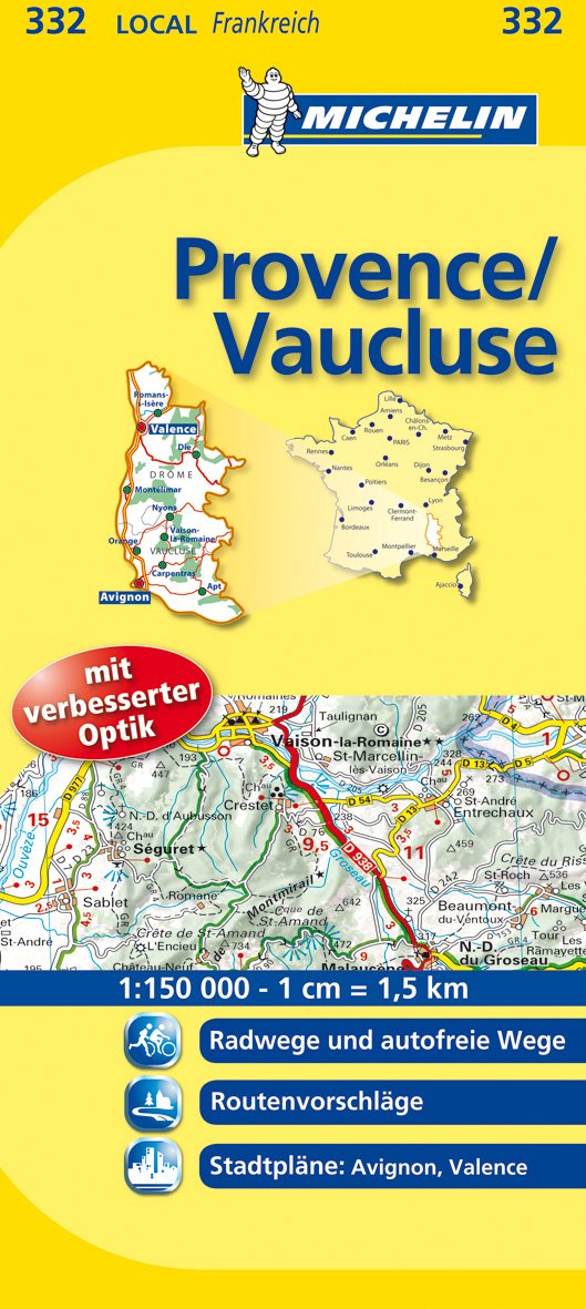 Michelin Provence - Vaucluse: Straßen- und Tourismuskarte Leisure, Home & Garden