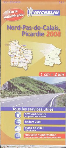 NORD PAS DE CALAIS , PICARDIE 17511 CARTE MICHELIN KAART book