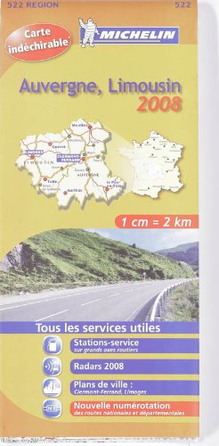 AUVERGNE LIMOUSIN 17522 CARTE MICHELIN KAART book
