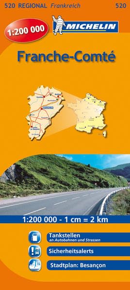 Michelin Franche-Comte: Straßen- und Tourismuskarte 1:200.000 (MICHELIN Regionalkarten, Band 520) Leisure, Home & Garden
