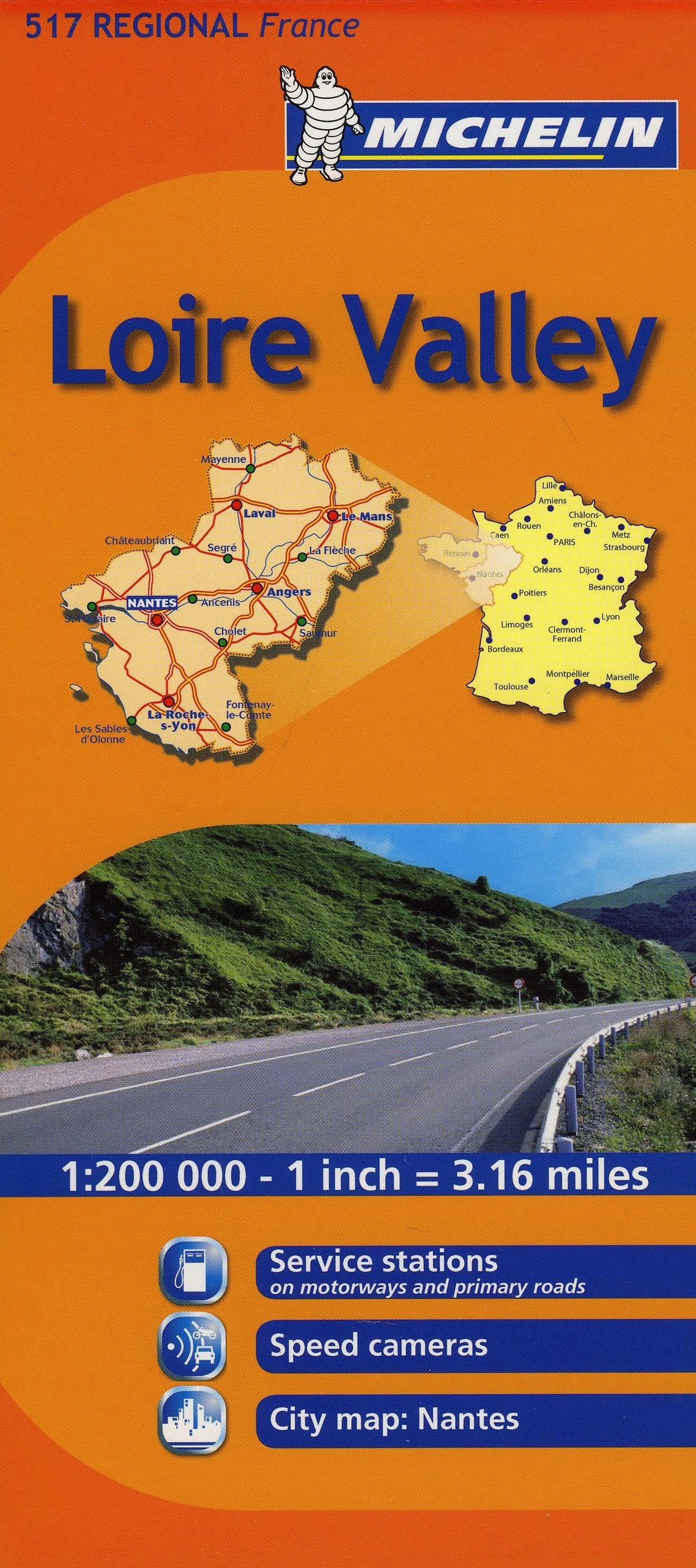 Pays de la Loire Regional France Map (Michelin National Map, Band 517) Leisure, Home & Garden