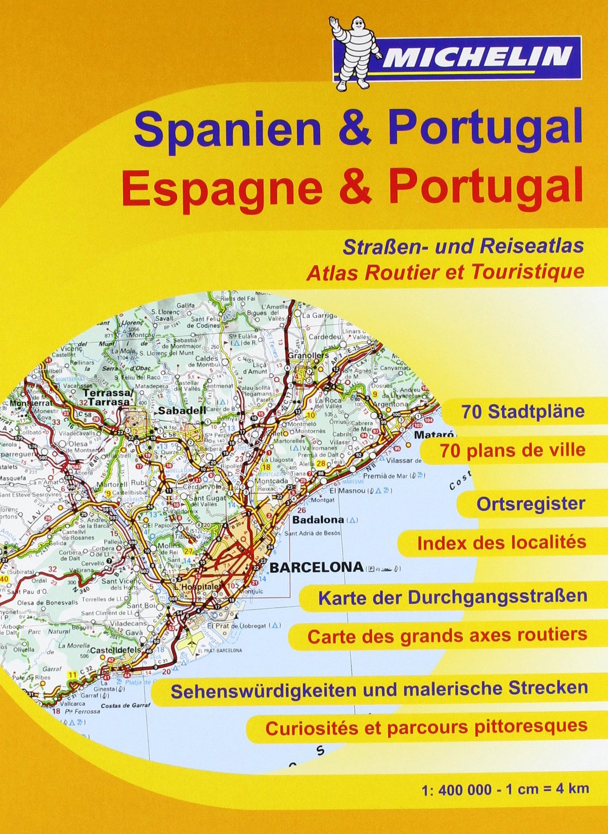 Michelin Nationalkarte Spanien & Portugal Straßen- und Reiseatlas 1 : 400 000 book