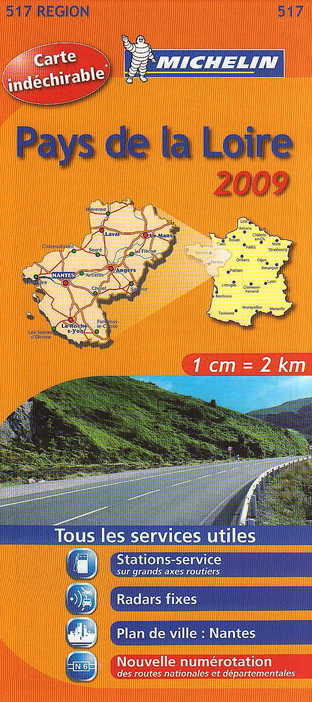 Pays de la Loire 2009 (Michelin kaart - Regionaal Frankrijk (517)) Leisure, Home & Garden