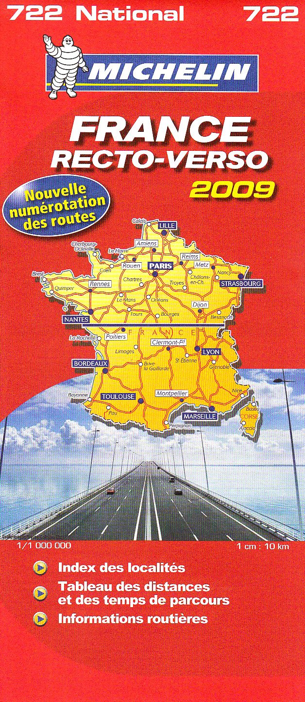 CARTE ROUTIERE 722 FRANCE RECTO-VERSO 2009 book