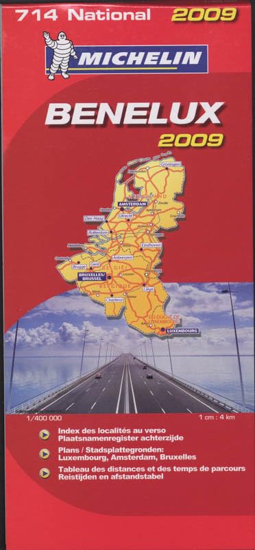 BENELUX 11714 CARTE ' NATIONAL ' 2009 MICHELIN KAART (KAARTEN/CARTES MICHELIN) Leisure, Home & Garden