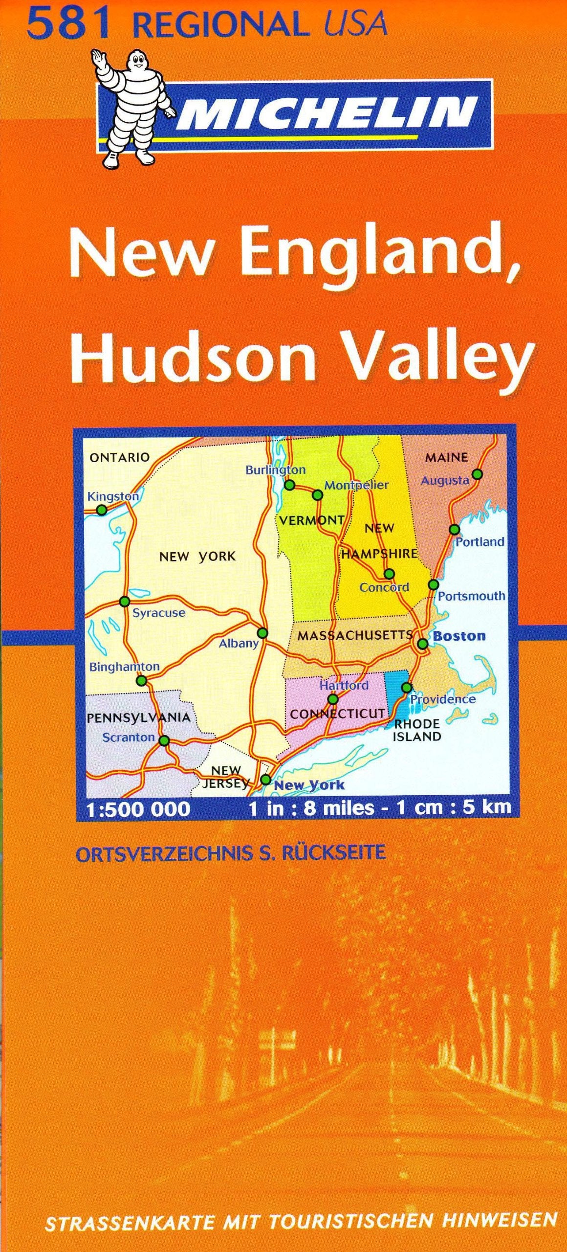 New England, Hudson Valley (MICHELIN Regionalkarten, Band 581) Leisure, Home & Garden