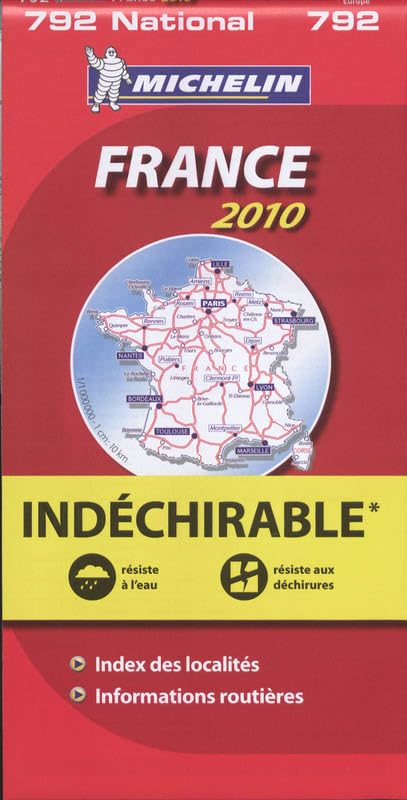France widerstandsfähig 2010: Index de localités, Informations routières. Résiste a l' eau, résiste aux déchirures (Carte nazionali, Band 2055) Leisure, Home & Garden