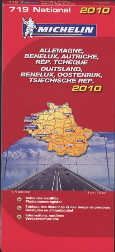 ALLEMAGNE AUTRICHE BENELUX DUITSLAND OOSTENRIJK 11719 CARTE ' NATIONAL ' 2010 MICHELIN KAART book