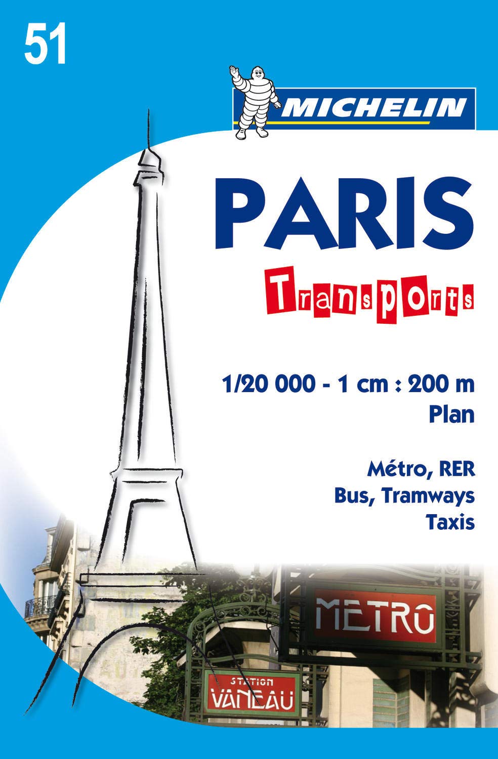 Plano Paris Transports (Maps/City (Michelin)) Leisure, Home & Garden