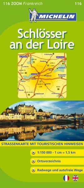 Michelin Schlösser an der Loire: Straßen- und Tourismuskarte (MICHELIN Zoomkarten, Band 206715051) Leisure, Home & Garden