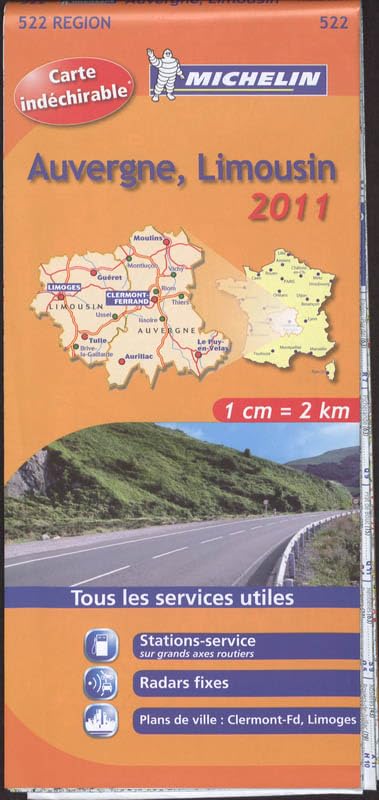 CARTE ROUTIERE 522 AUVERGNE LIMOUSIN HR 2011 book