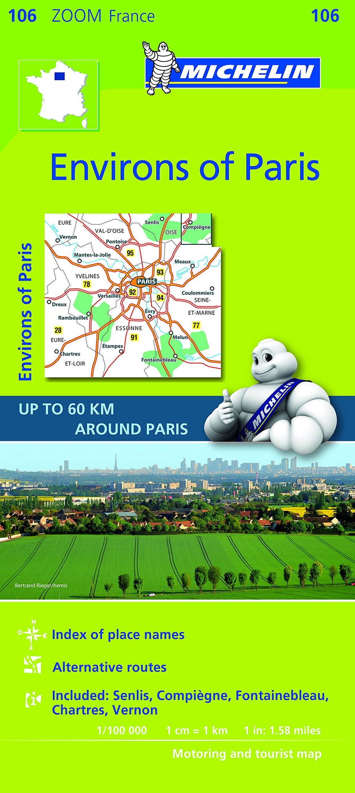 Mapa Zoom Environs of Paris / Environs de Paris (Mapas Zoom Michelin, Band 106) Leisure, Home & Garden